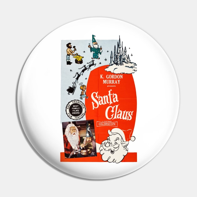 Santa Claus Movie Poster Pin by MovieFunTime