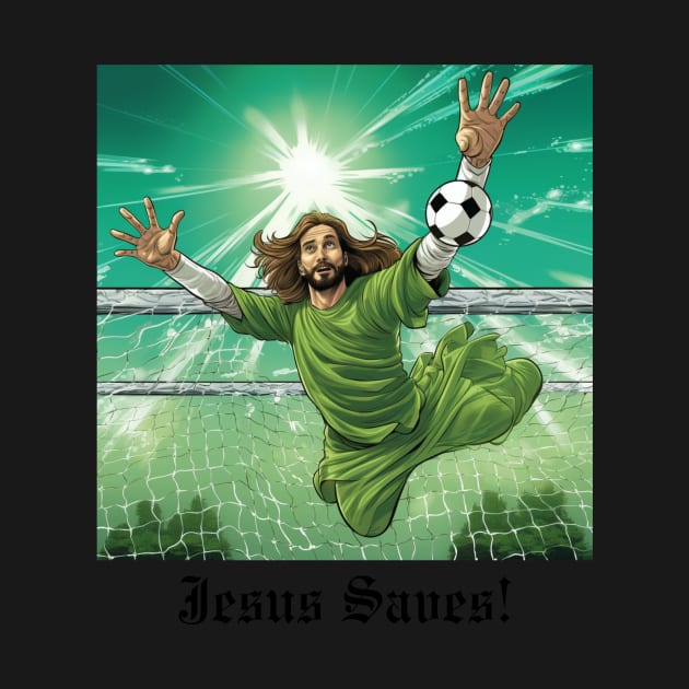 Jesus Saves (Goalkeeper) by JSInspired