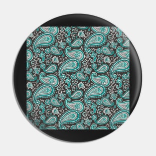 Modern Paisley in Mint Green Pin