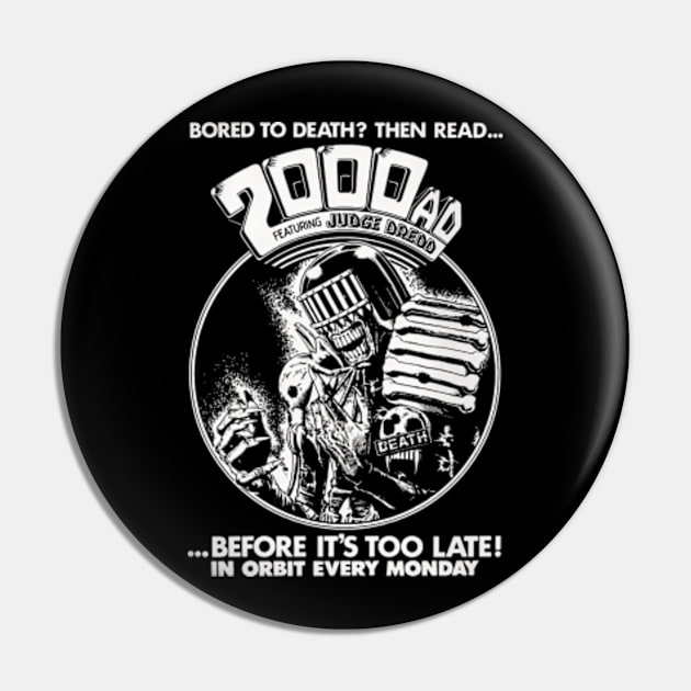 2000 AD Pin by CosmicAngerDesign