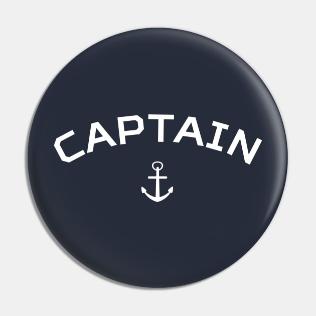 Cool Captain T-shirt Pin by happinessinatee