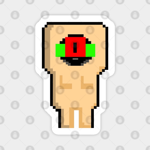 SCP-173 Pixel Magnet by Maxalate