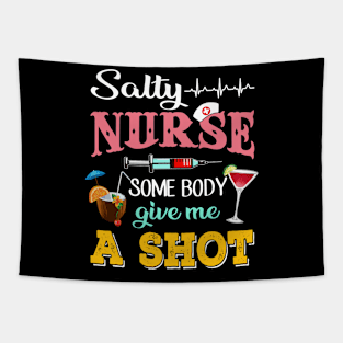 Nurse T-Shirt Saltyy Nurses Need Summer Tapestry