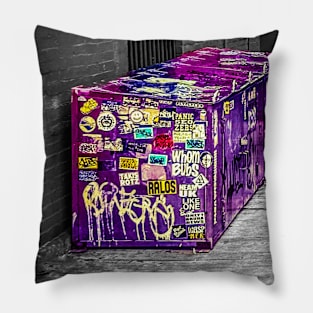 Street Sticker NYC Tag Graffiti Pillow