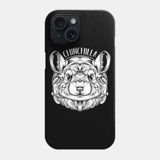 Chinchilla - Trendy Line-Art Chinchillas Rodent Phone Case