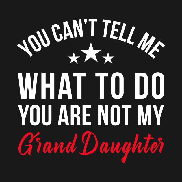 YOU CAN'T TELL ME WHAT TO DO YOU ARE NOT MY GRAND DAUGHTER by bluesea33