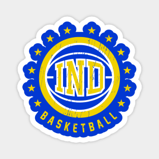 IND Basketball Vintage Distressed Magnet