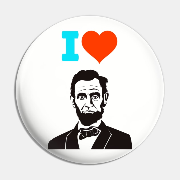 I love Lincoln Pin by Crazyhank2