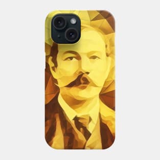 Arthur Conan Doyle Golden Portrait | Arthur Conan Doyle Artwork 11 Phone Case