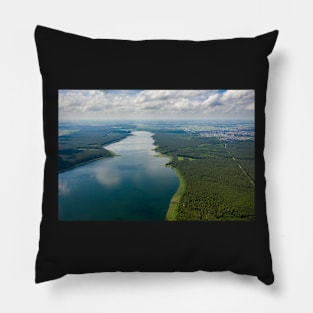 Aerial view of Sajno lake Pillow