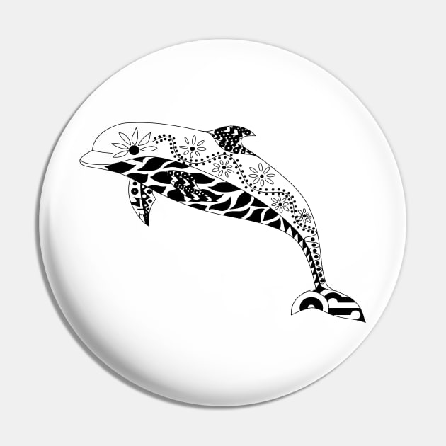 magical floral dolphin in zendoodle totonac art ecopop Pin by jorge_lebeau