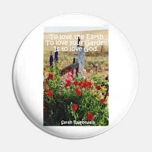 Poppy Flowers Cottage Garden Flowers To Love the Earth Quote Pin