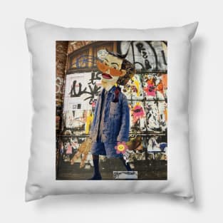 Walking Through the City Pillow