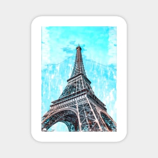 Low Angle View Eiffel Tower. For Eiffel Tower & Paris Lovers. Magnet