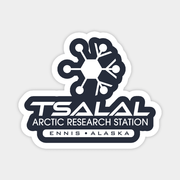 Tsalal Arctic Research Station Magnet by MindsparkCreative