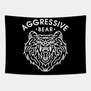 Aggressive Bear 2 Tapestry