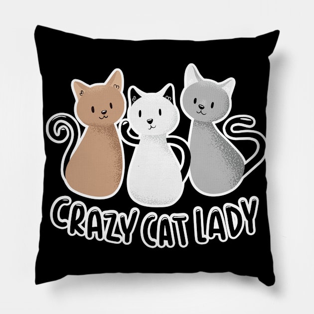 Crazy Cat Lady Pillow by Shiva121