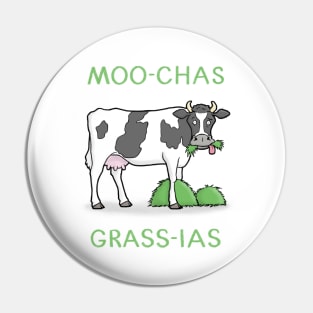 Moo-chas Grass-ias Thank You Card Pin