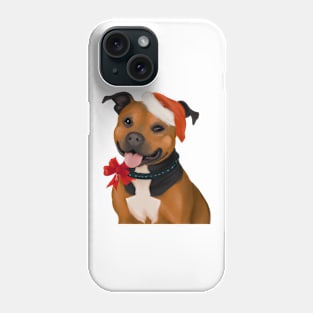 Cute Staffordshire Bull Terrier Drawing Phone Case