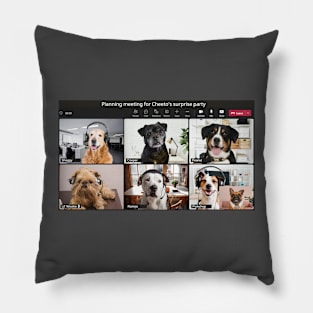 Puppy Zoom Call Pillow