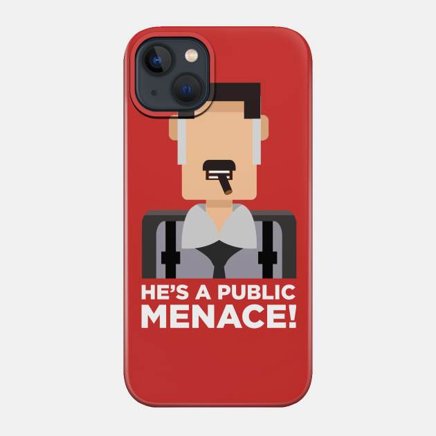 Jonah Jameson - He's a Menace! - Jonah Jameson Meme - Phone Case