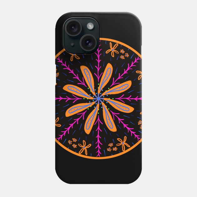 Hippie Flower Ornament Phone Case by letnothingstopyou