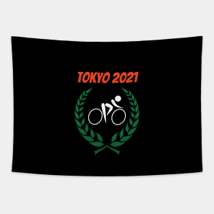 Cycling Tokyo 2021 Olympics Tapestry