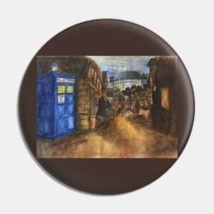 The Doctor Visits Shakespeare Pin