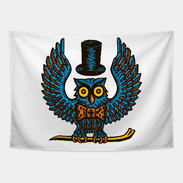 Owl safe cracker russian prison tattoo Tapestry by goatboyjr