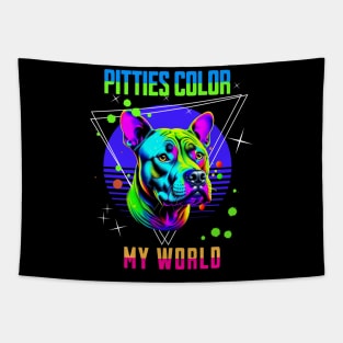 Pitties Color My World Tapestry