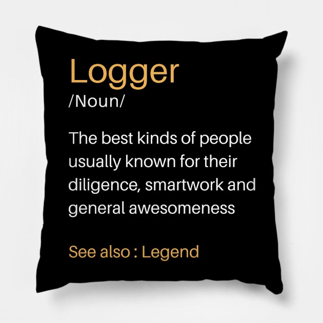 Best logger Pillow by UniqueStyle