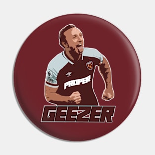 Eastend Cockney Guv'nor - Mark Noble - PROPER GEEZER Pin