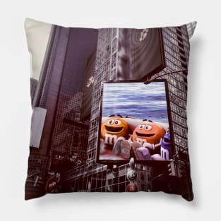 m&m's Times Square, Manhattan, New York City Pillow