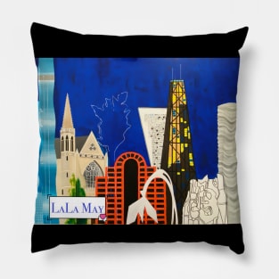 Chicago Architectural Menagerie Pillow