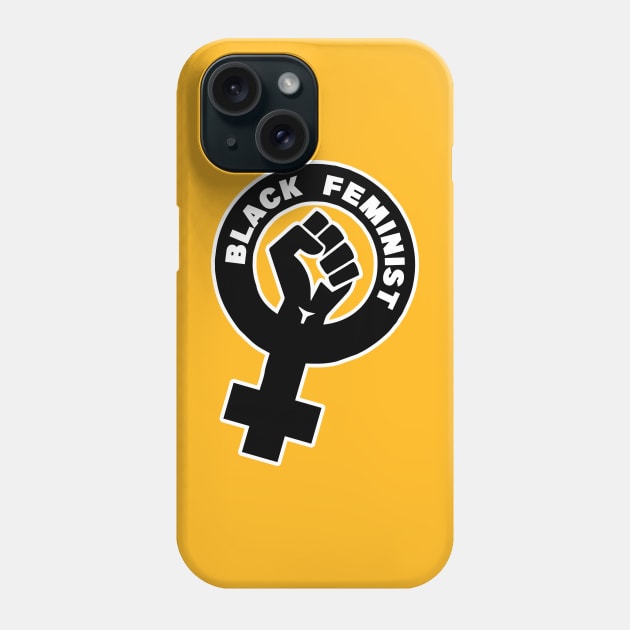 Black Feminist Phone Case by ruben vector designs