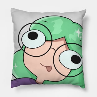 Smiley face girl emote Pillow