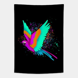 Colorful Parrot Tapestry