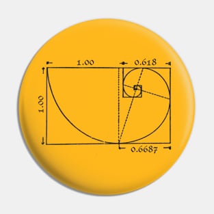 The Golden Rectangle Pin