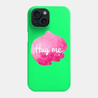 Hug Me Cosmic Art (Pink Sky Starry Skies Rose Watercolor) Phone Case