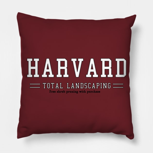 Harvard Total Landscaping Pillow by Digital GraphX