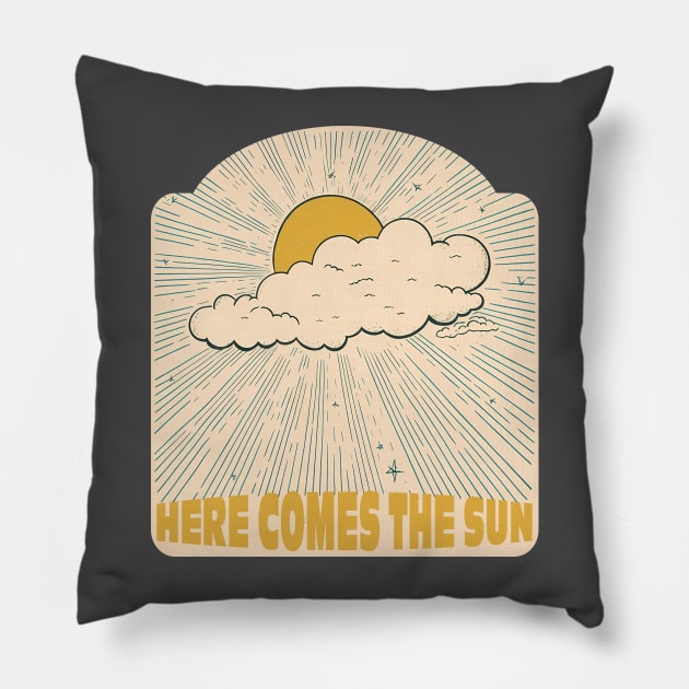 Here Comes the Sun Pillow by TheJadeCat