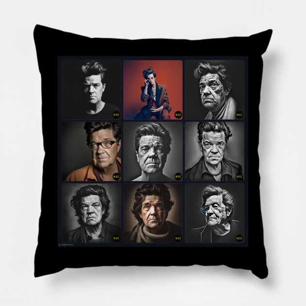 Robbie Robertson - Musician art collection (K) Pillow by ClipaShop