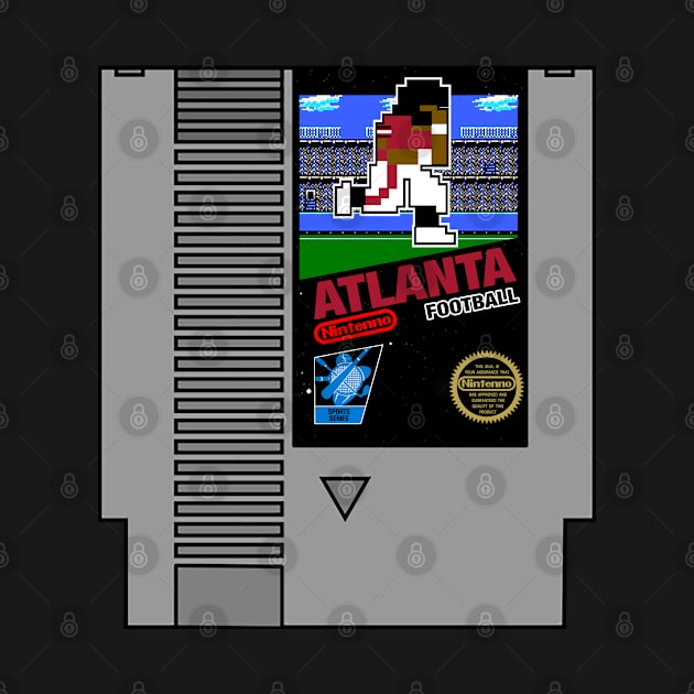 Atlanta Football 8 bit cartridge design by MulletHappens