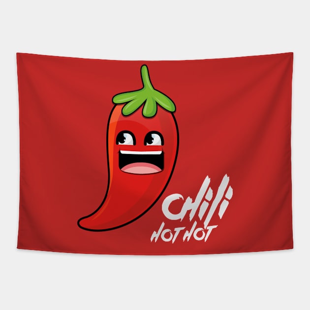 Chili Hot Hot Tapestry by Lemongraphic