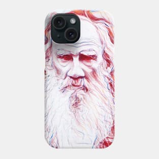 Leo Tolstoy Portrait | Leo Tolstoy Artwork Line Art Phone Case