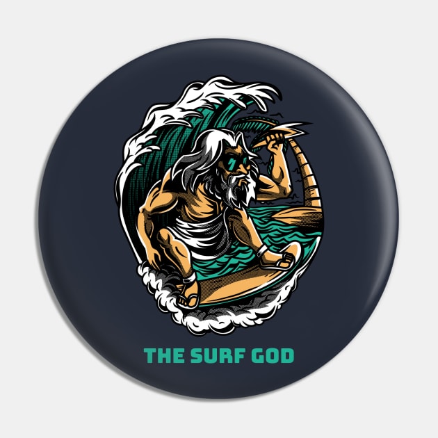 Surf GOD Pin by Your_wardrobe