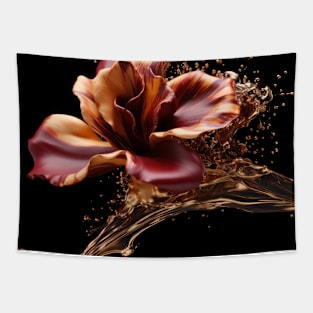 Fluid Blossom Art 3D Digital Art Tapestry
