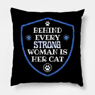 cat carer badge Pillow