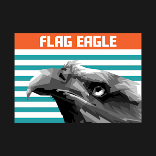 Flag Eagle Pop Art Grayscale T-Shirt