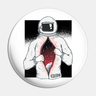 Astronaut With Universe Inside Pin